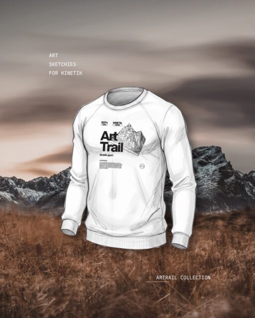 Que ce soit pour illustrer un concept, développer un motif ou préparer un graphisme textile, mes sketchs me permettent de créer des visuels plus justes, plus cohérents, plus vivants.

Dessiner, c’est poser les fondations.
Et c’est ce qui donne ensuite des créations fortes, qui ont du sens — et qui se portent, s’impriment, se vivent.

Ici un visuel pour la promotion de la collection Artrail de Kinetik.

⸻

📌 Enregistre ce post si tu aimes découvrir les coulisses créatives
💌 DM pour ton projet

#sketchdesign #illustrationprocess #textiledesign #artdirection #creativebranding